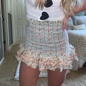 Petersyn floral smocked skirt